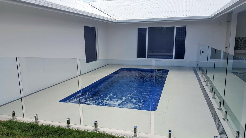 A Fibreglass Swimming Pool