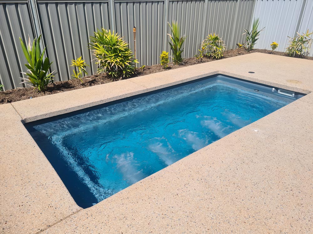 Leisure Plunge Pool with a small garden — Darwin Fibreglass Pools & Spas In Winnellie, NT