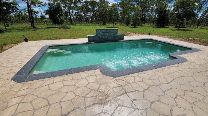 Majestic - Ivory Sand - Galaxy Coping Tiles - Water Feature
