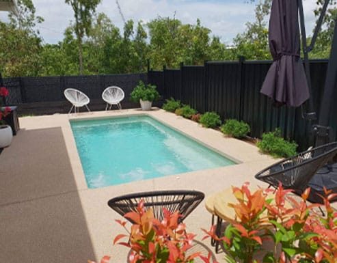 Pool Side Garden At Darwin — Darwin Fibreglass Pools & Spas In Winnellie, NT